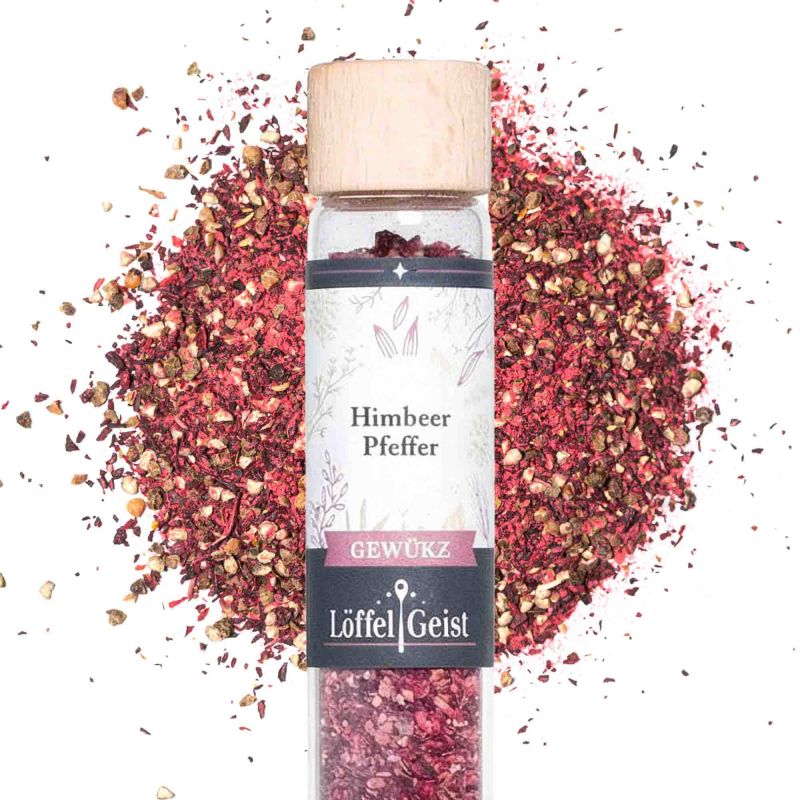 Himbeer Pfeffer im Reagenzglas